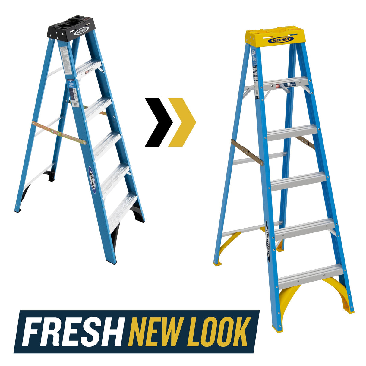 FS100 6-ft Fiberglass Type 1- 250-lb Load Capacity Step Ladder FS106