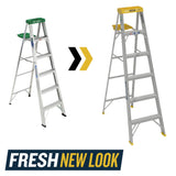 350 6-ft Aluminum Type 2- 225-lb Load Capacity Step Ladder 356