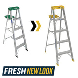 350 5-ft Aluminum Type 2-225-lb Load Capacity Step Ladder 355