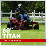 Titan 60-in 24-HP V-twin Gas Zero-turn Riding Lawn Mower 76605