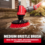 Powered Scrubber Bristle Brush Set CMCPSMHB