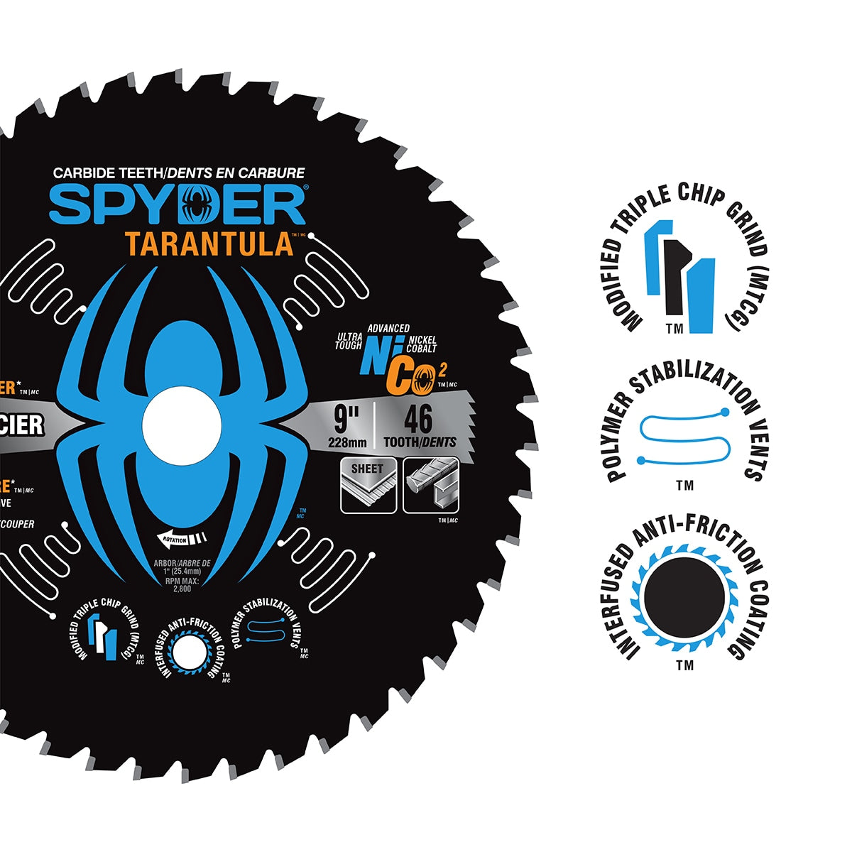 12-in 60-Tooth Tungsten Carbide-tipped Steel Circular Saw Blade 13505