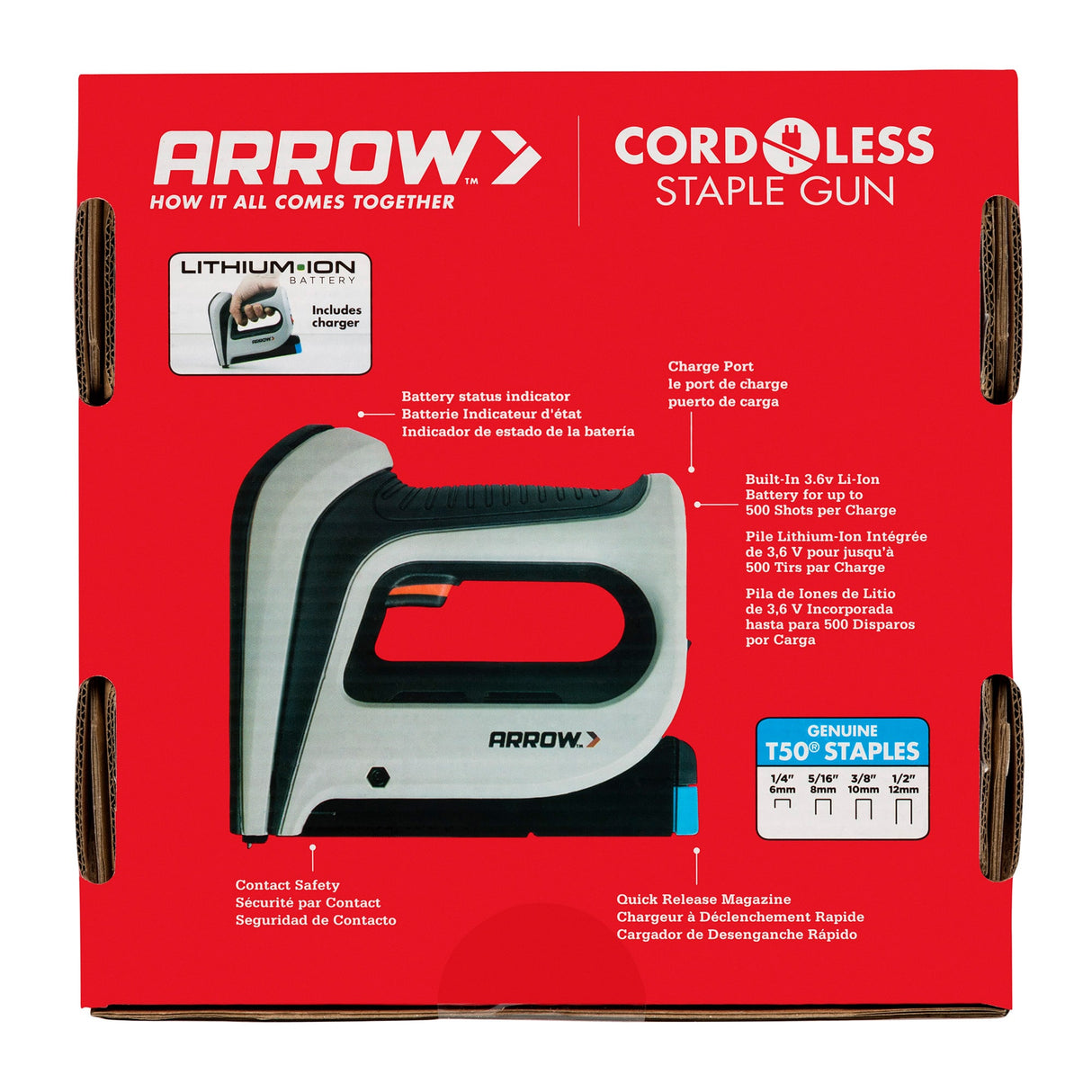 T50DCD 3/8-in Cordless Electric Staple Gun T50DCD