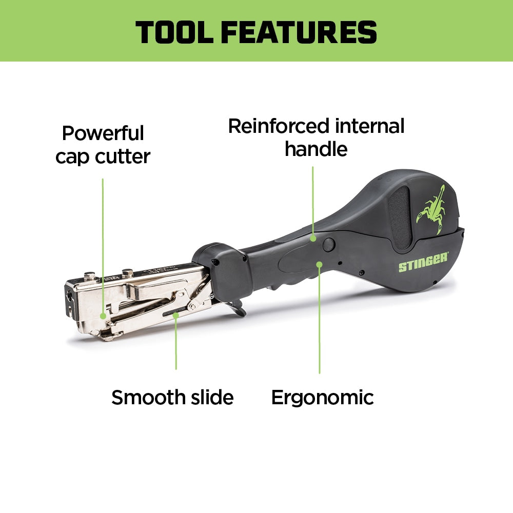 CH38-2 Cap Stapler Heavy Duty Hammer Tacker 136400