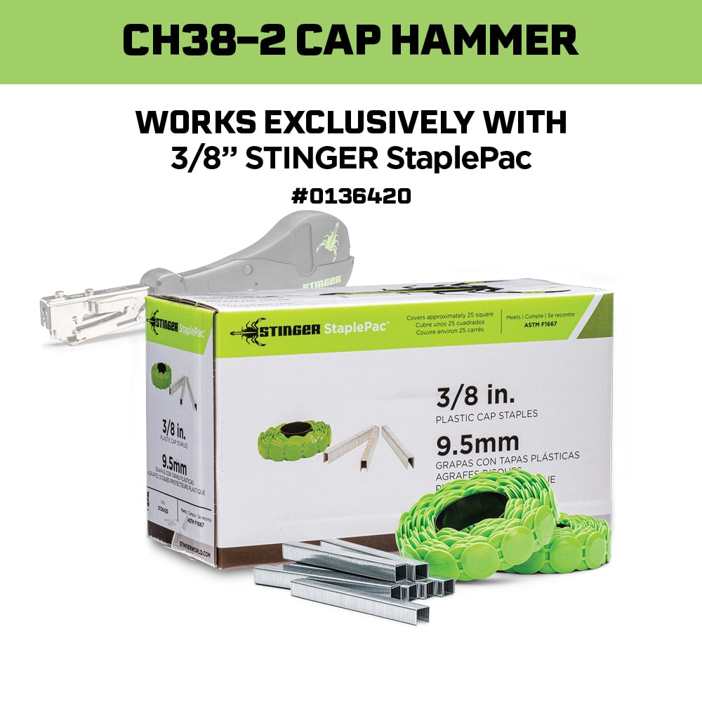 CH38-2 Cap Stapler Heavy Duty Hammer Tacker 136400