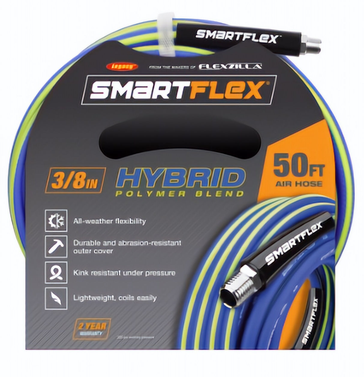 SmartFlex Air Hose 3/8-in x 50-ft HSF3850BL2 HSF3850BL2