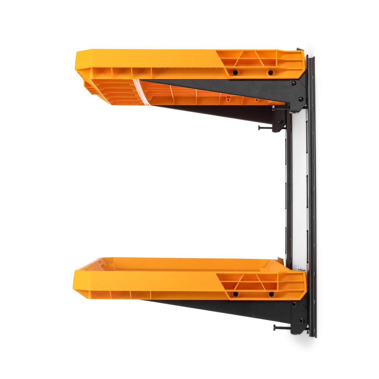 STACKTECH Plastic/Metal Shelf (2) Stacktech Shelves, (2) E-track Sections TB-B1S3-M-20