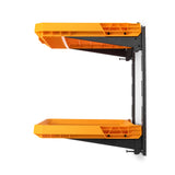 STACKTECH Plastic/Metal Shelf (2) Stacktech Shelves, (2) E-track Sections TB-B1S3-M-20