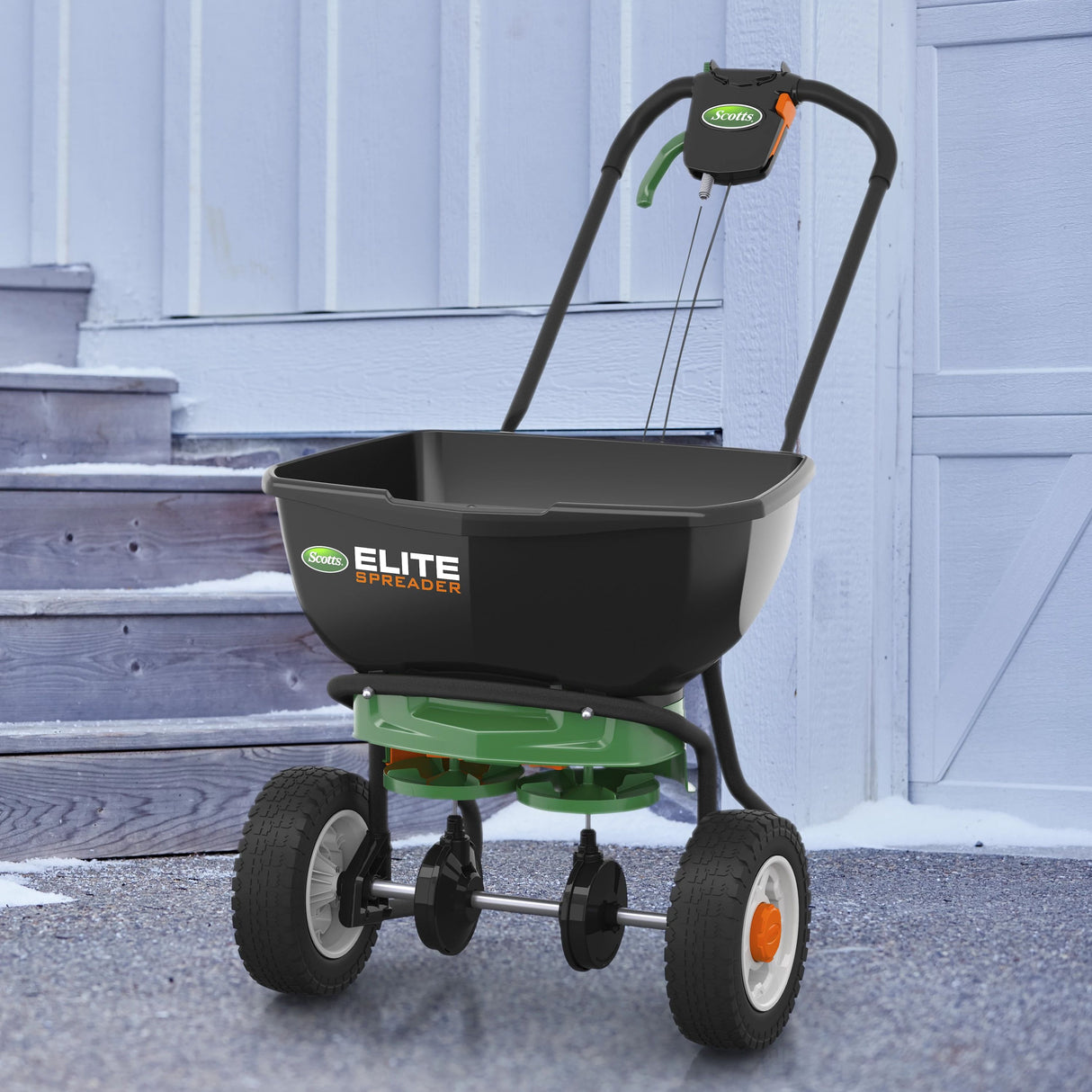 80-lb Elite Spreader Broadcast Fertilizer Spreader 75902