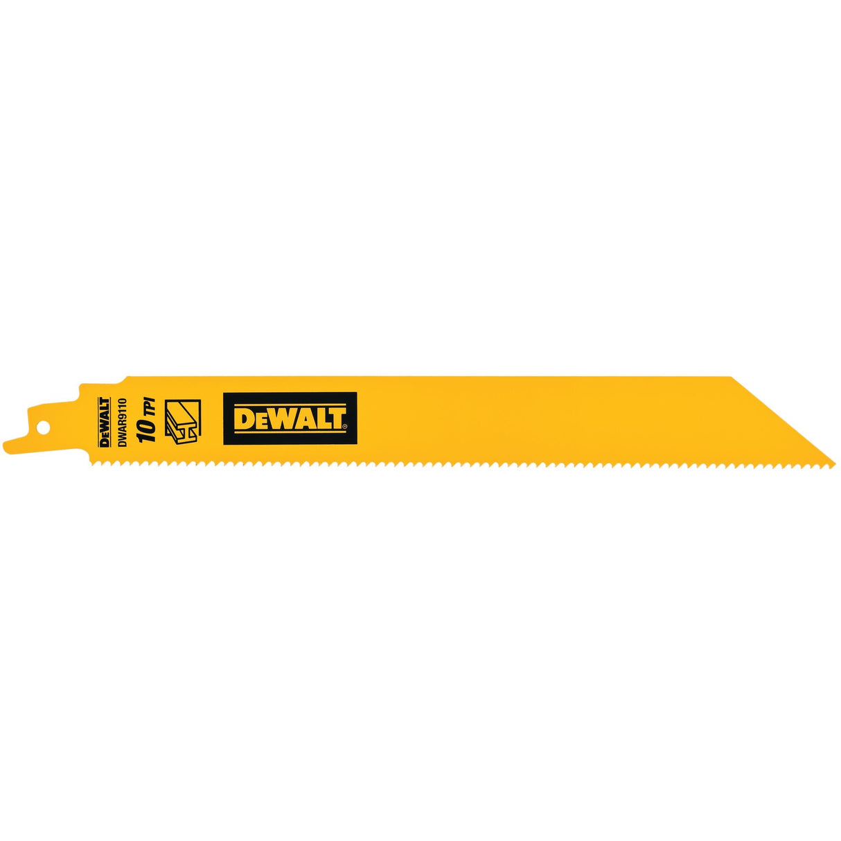 Bi-metal 9-in 10 Tpi Metal Cutting Reciprocating Saw Blade (5-Pack) DEW-DWAR9110