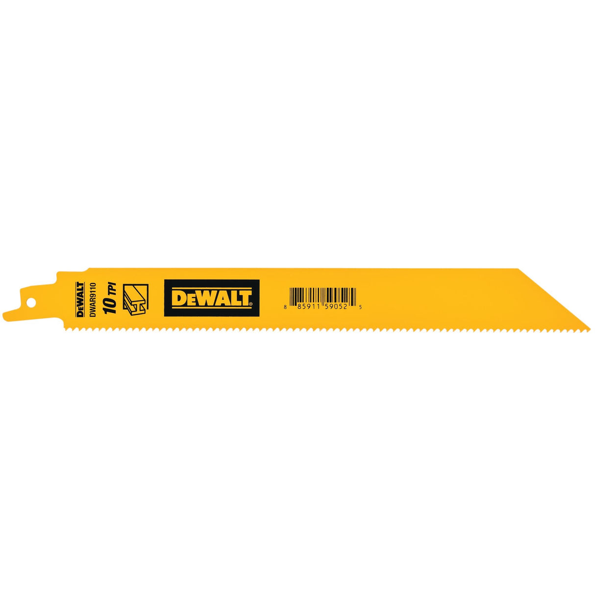 Bi-metal 9-in 10 Tpi Metal Cutting Reciprocating Saw Blade (5-Pack) DEW-DWAR9110