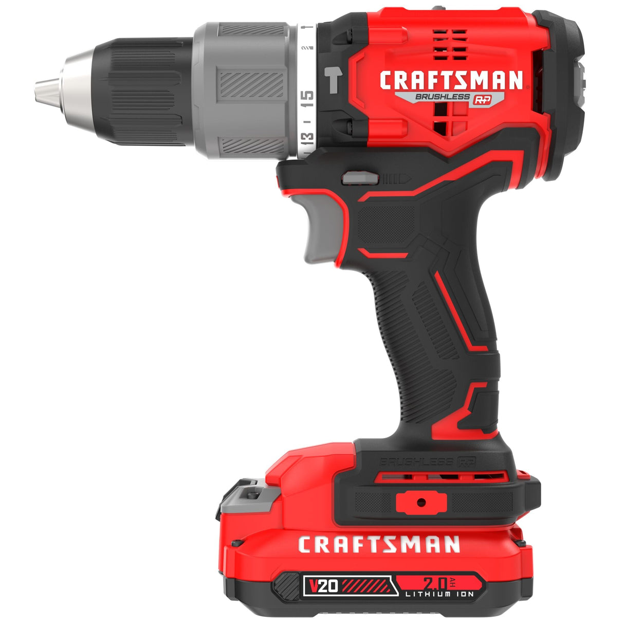 V20 RP 1/2-in 20-volt Max Variable Speed Brushless Hybrid Cordless Hammer Drill (2-Batteries Included) CMCD732D2