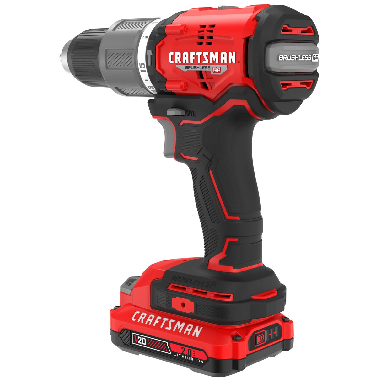 V20 RP 1/2-in 20-volt Max Variable Speed Brushless Hybrid Cordless Hammer Drill (2-Batteries Included) CMCD732D2