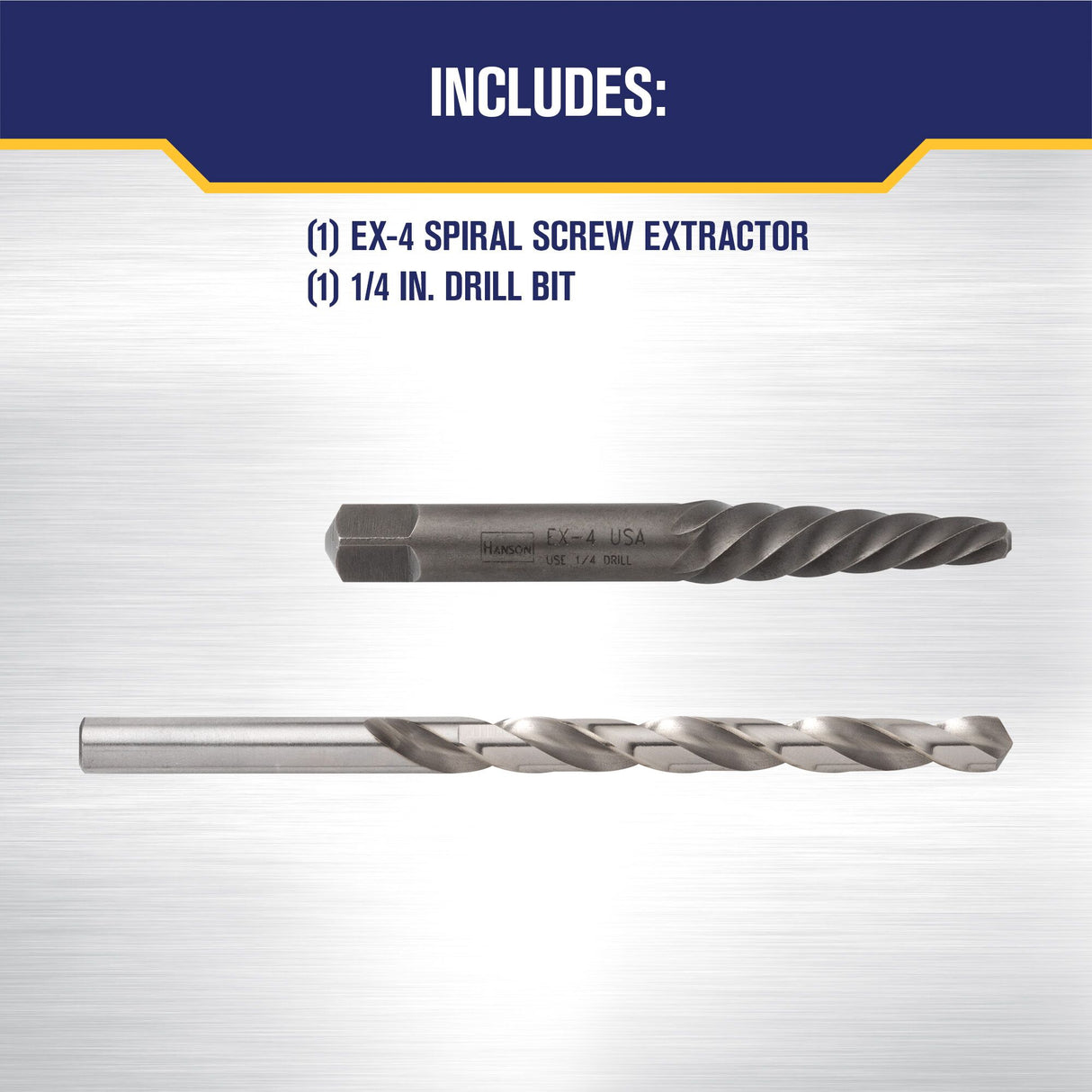 Hanson 2-Pack Carbon Steel 3-in Screw Extractor 53704