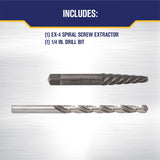 Hanson 2-Pack Carbon Steel 3-in Screw Extractor 53704