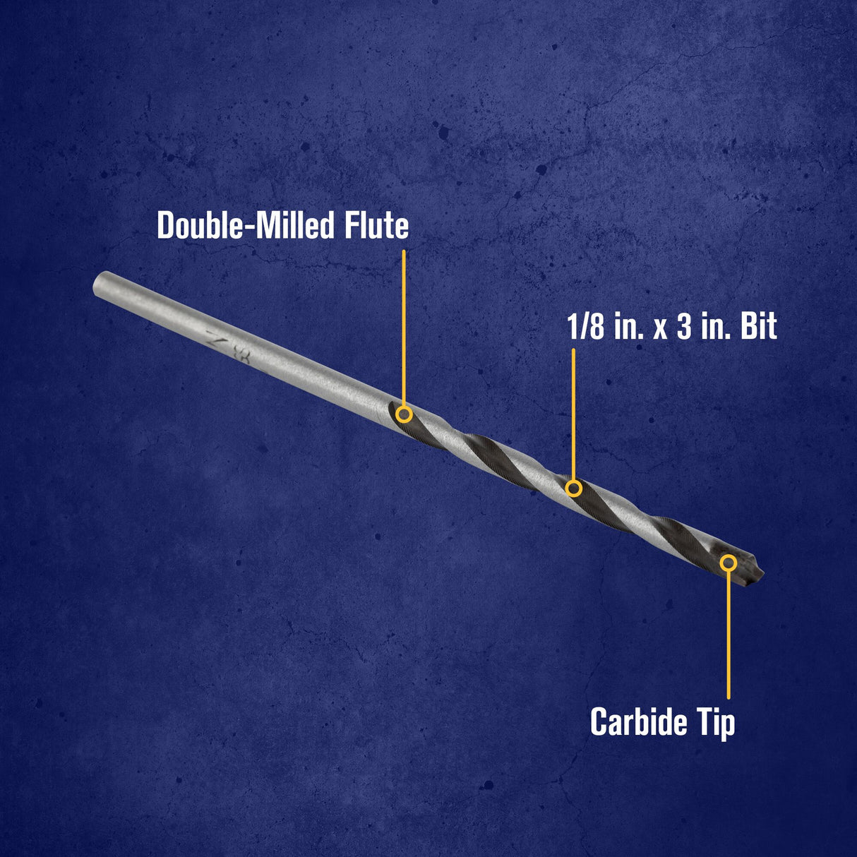 Multi-Material 1/8-in x 2-3/4-in Carbide Masonry Drill Bit for Rotary Drill 4935105