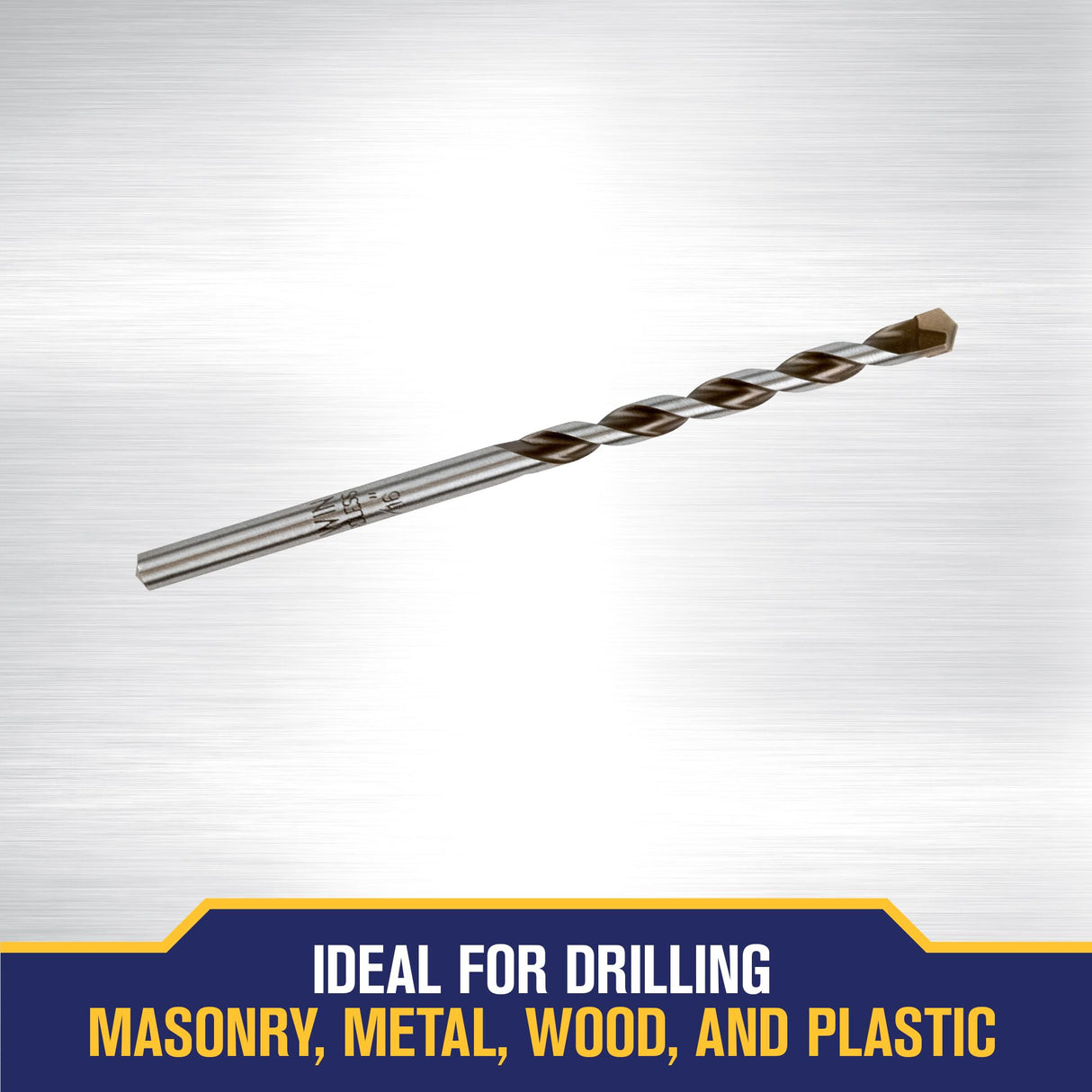 Multi-material 3/16-in x 3-3/4-in Carbide Masonry Drill Bit for Rotary Drill 4935107