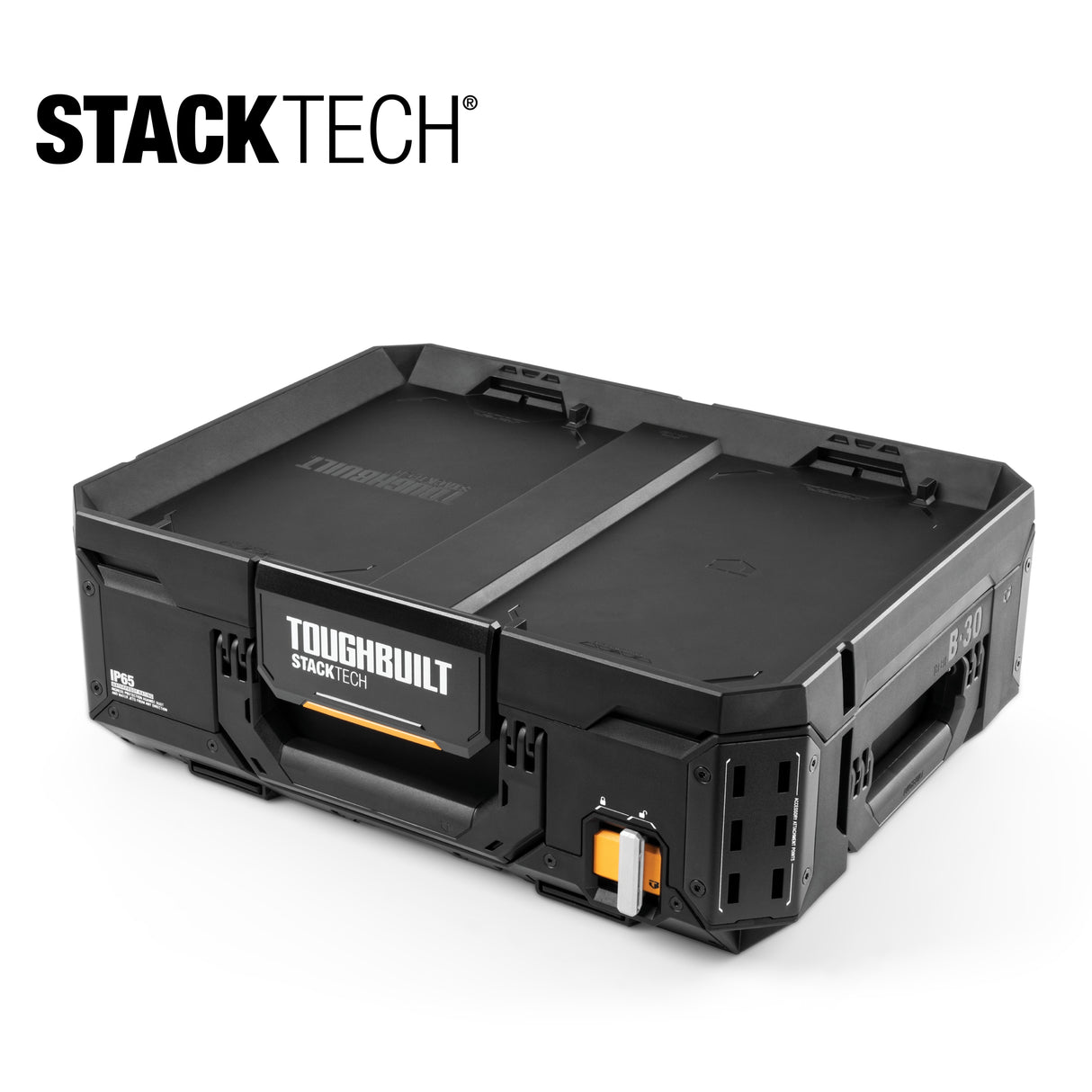 STACKTECH 21-in W x 7.2-in H x 16-in D Black Plastic/Metal Tool Box TB-B1-B-30