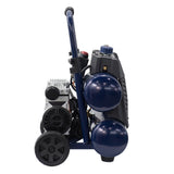 Quiet Tech 4.5-Gallon Portable Electric 150 PSI Twin Stack Quiet Air Compressor SAQ-1413