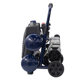 Quiet Tech 4.5-Gallon Portable Electric 150 PSI Twin Stack Quiet Air Compressor SAQ-1413