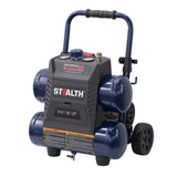 Quiet Tech 4.5-Gallon Portable Electric 150 PSI Twin Stack Quiet Air Compressor SAQ-1413