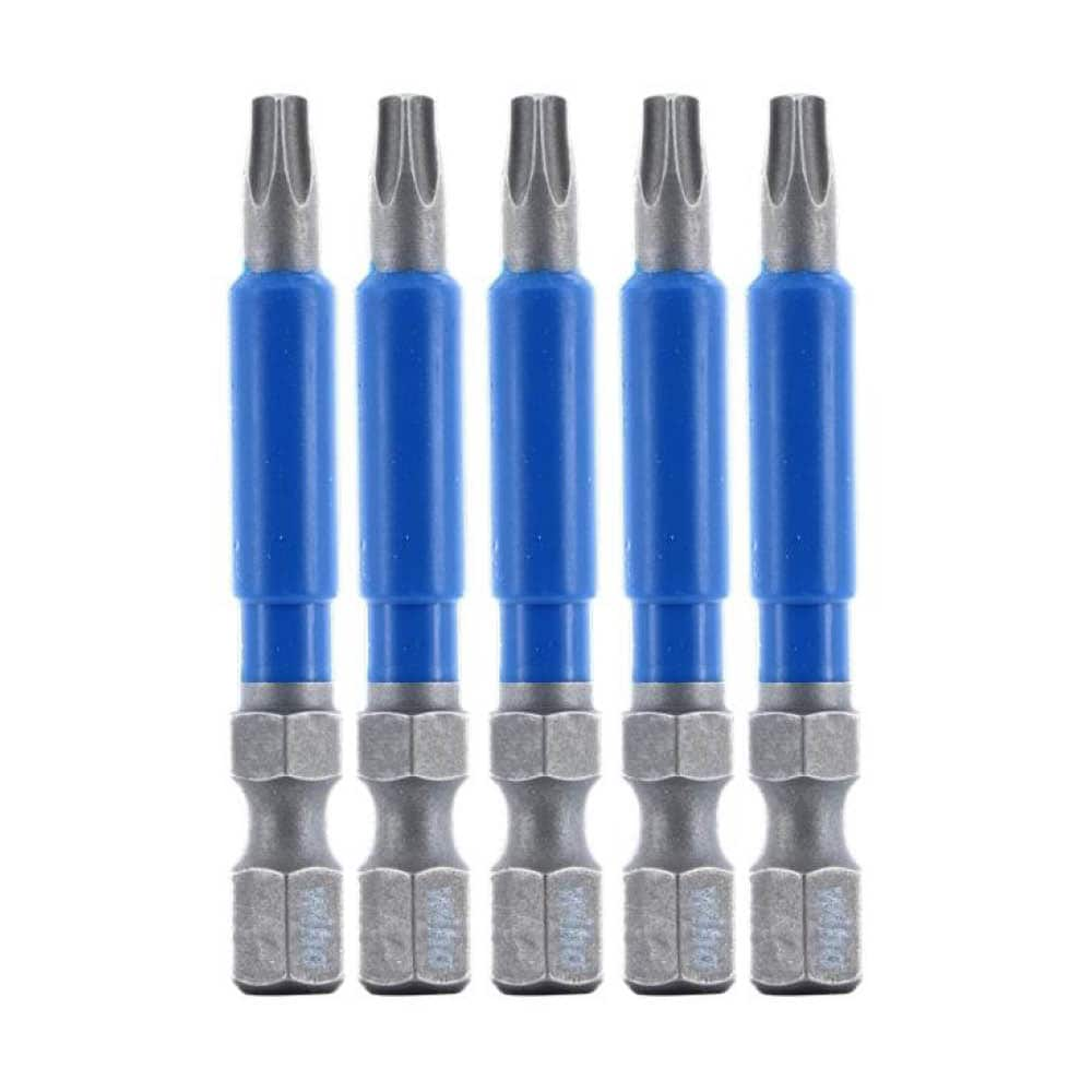 TerminatorBlue T15 1/4-in x 4-in Torx Impact Driver Bit (5-Piece) 70275