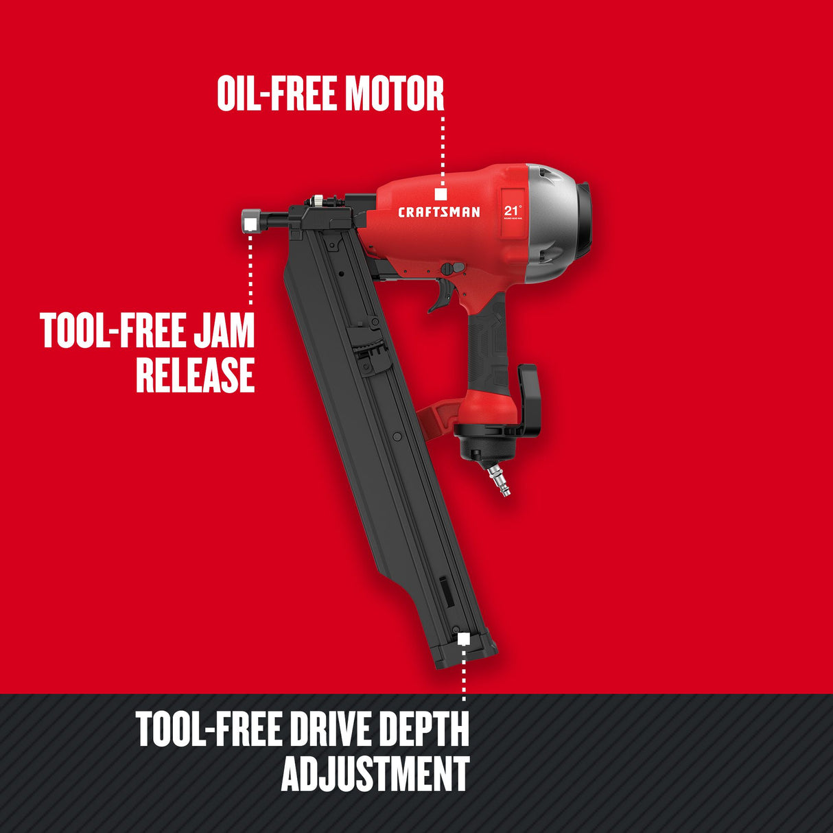 3.5-in 21-Degree Pneumatic Framing Nailer CMP21PL