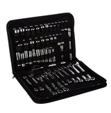 47-Piece Standard (SAE) and Metric Combination Polished Chrome Mechanics Tool Set with Soft Case CMMT12019