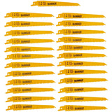 Bi-metal 6-in 6-TPI Wood Cutting Reciprocating Saw Blade DW4802N25