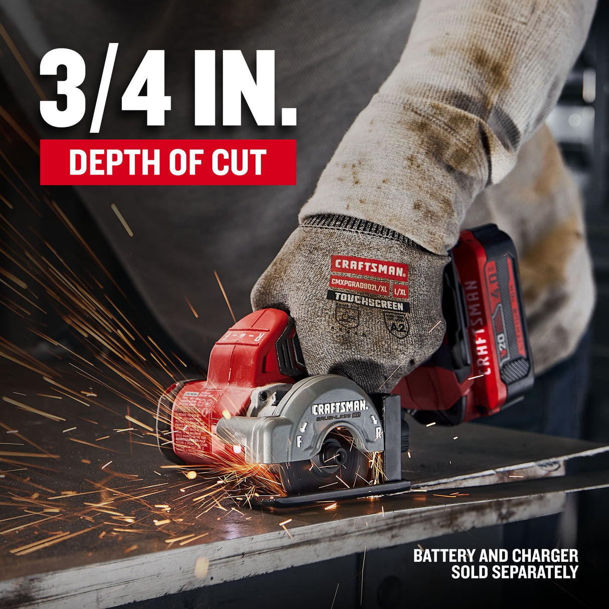 V20 RP 3-in 20-volt Trigger Switch Brushless Cordless Cut-off Tool (Tool Only) CMCM300B