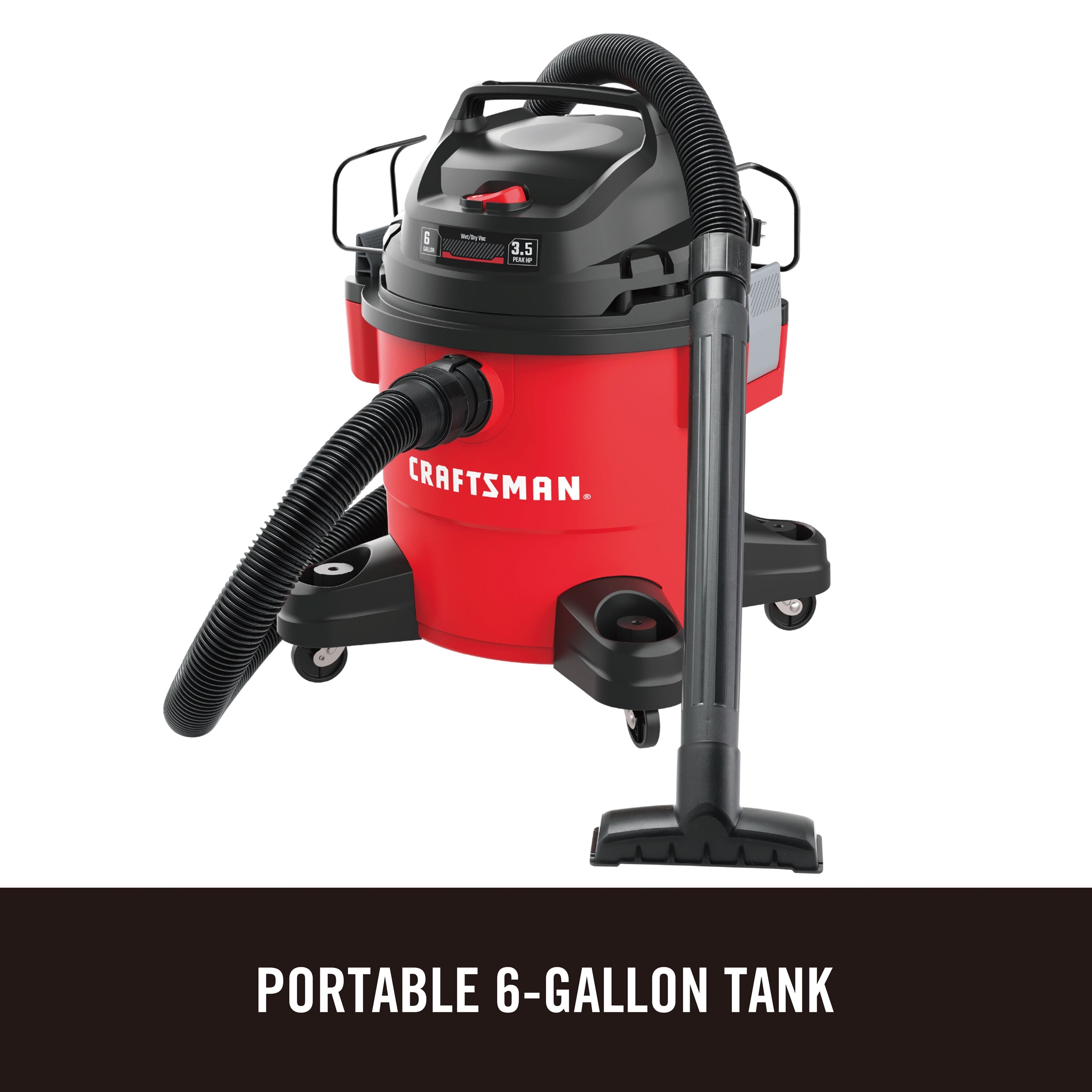 9 Value Added Accessories 6-Gallons 3.5-HP Corded Wet/Dry Shop