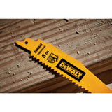 Bi-metal 6-in 6 Tpi Wood Cutting Demolition Reciprocating Saw Blade (5-Pack) DEW-DWAR6066