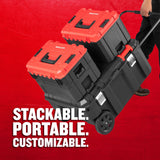 VERSASTACK 30.4-in W x 15.4-in H x 22-in D Black Polypropylene Rolling Tool Box CMST17870