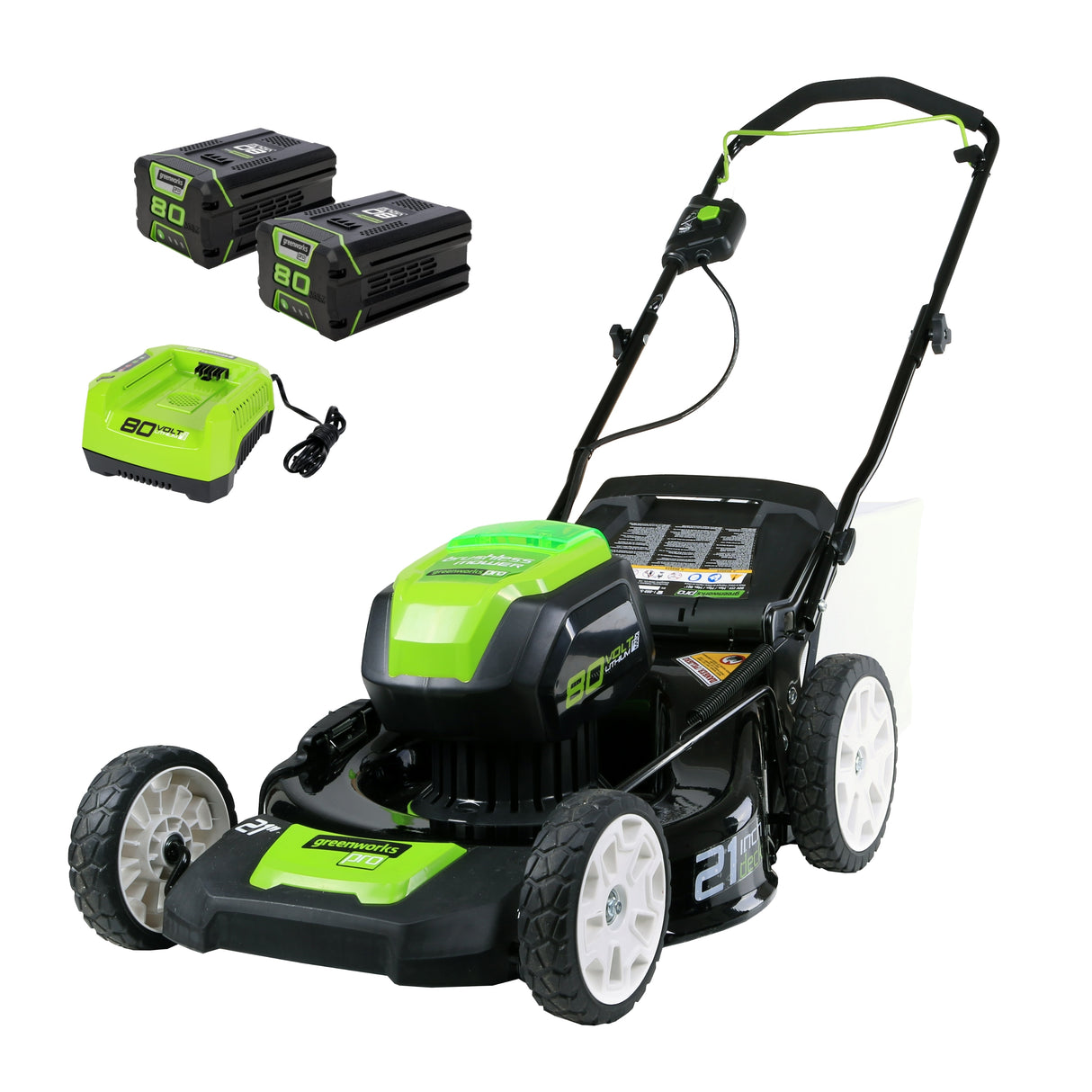 80-volt 21-in Cordless Push Lawn Mower 4 Ah (2-Batteries and Charger Included) 2500402