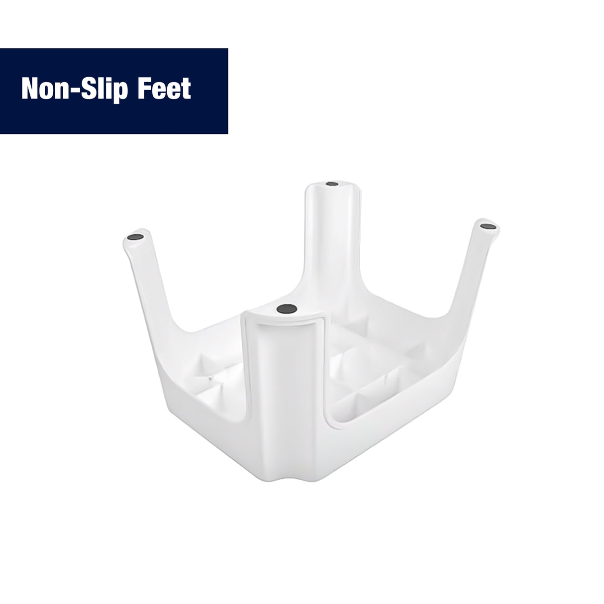 1-Step 300-lb Capacity White Plastic Step Stool 59018