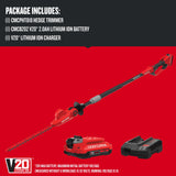 20V Max 18-in Battery Hedge Trimmer 2 Ah (Battery and Charger Included) CMCPHT818D1