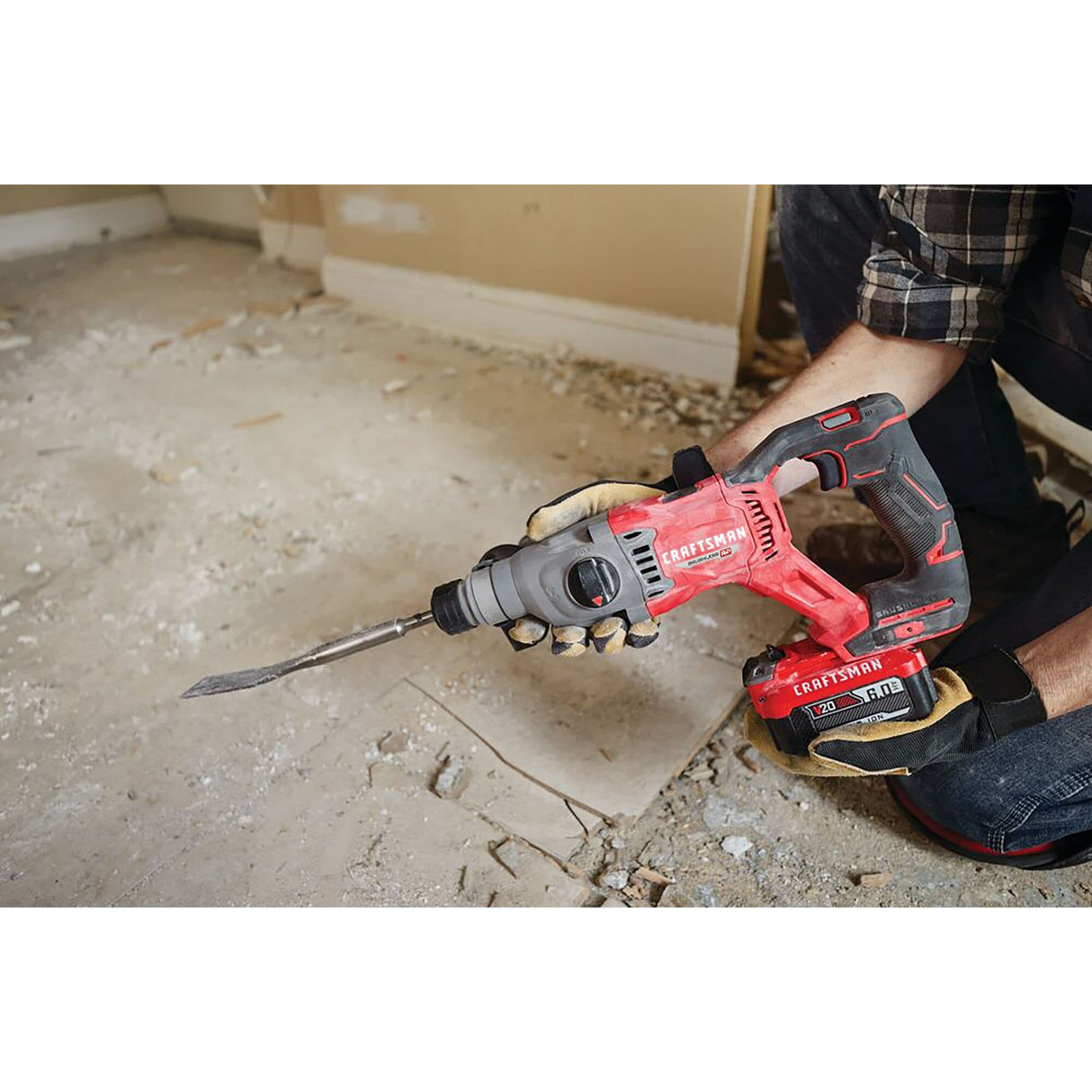 V20 Brushless RP 20-volt Max 1-in Sds-plus Variable Cordless Rotary Hammer Drill (Bare Tool) CMCH234B