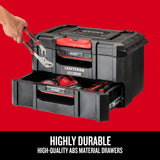 TRADESTACK System 21.45-in W x 12.79-in H x 13.85-in D 2-Drawer Black Structural Foam Tool Box CMST21404