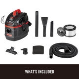 Portable, Jobsite 5-Gallons 5.5-HP Corded Wet/Dry Shop Vacuum with Accessories Included CMXEVCVVFB511