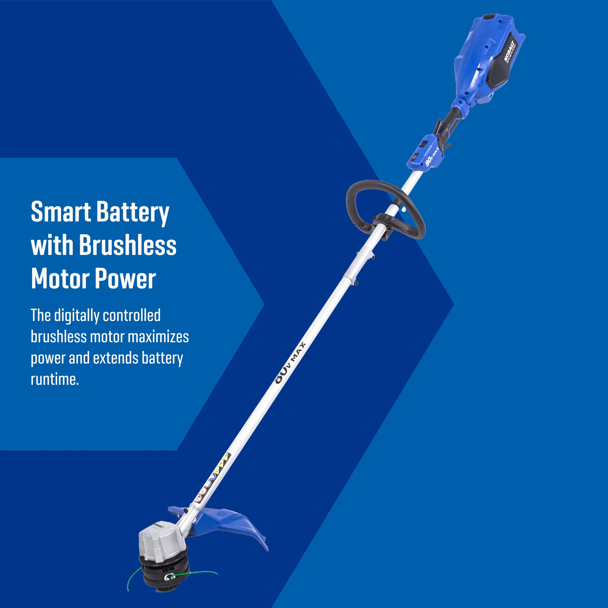 80-volt 16-in Straight Shaft Battery String Trimmer 2.5 Ah (Battery and Charger Included) KST 2580-06