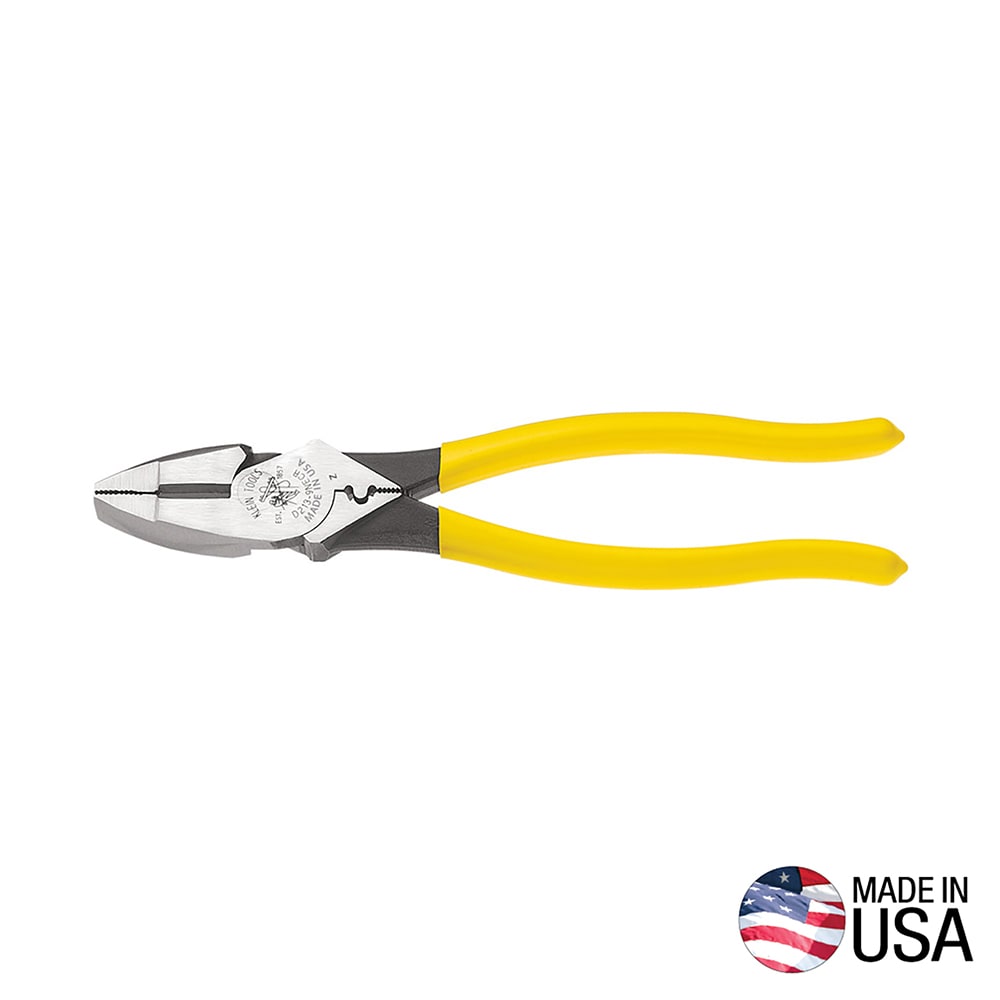 Crimping 9-in Electrical Lineman Cutting Pliers D213-9NECR SEN