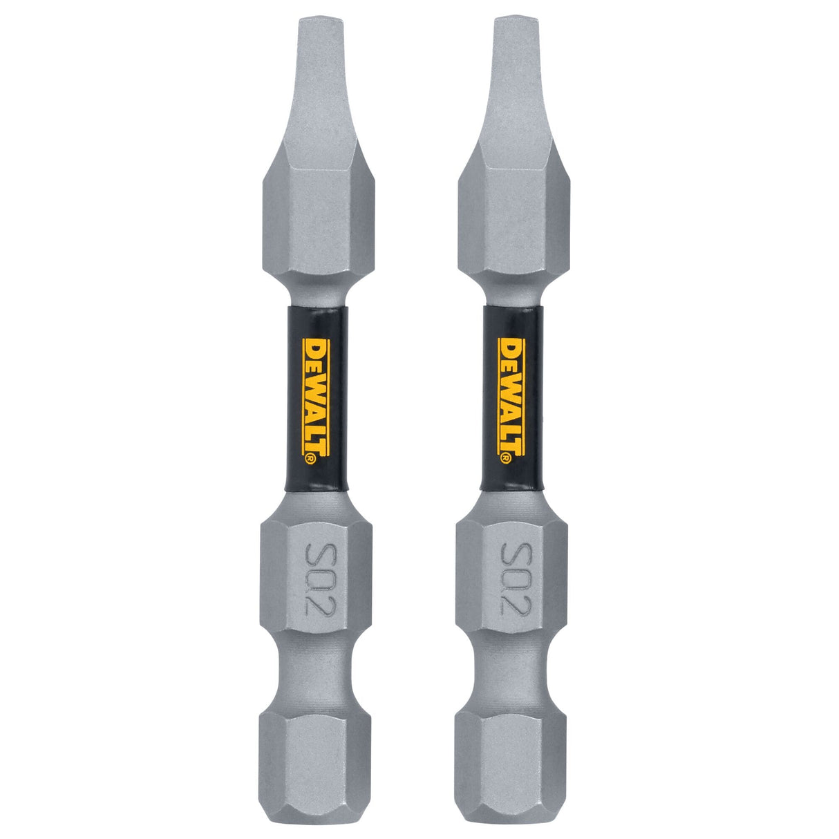 TOUGH GRIP 2-in #2 Square/Robertson Screwdriver Bit (2-Piece) DWAF2SQ2TG2