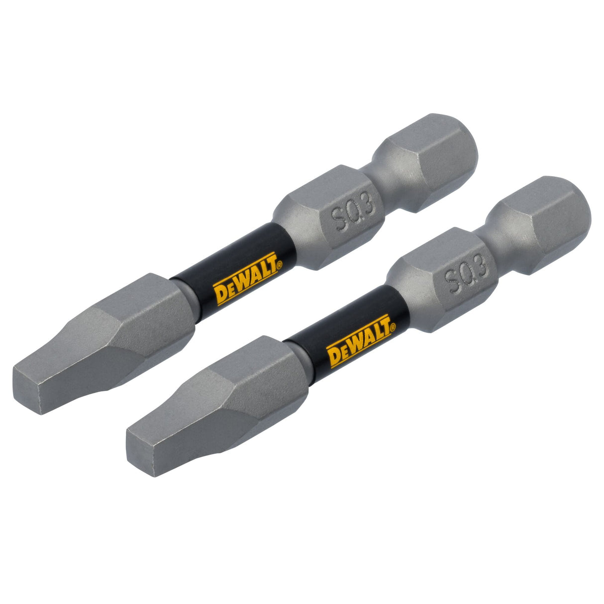 TOUGH GRIP 2-in #3 Square/Robertson Screwdriver Bit (2-Piece) DWAF2SQ3TG2