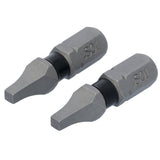 TOUGH GRIP 1-in #1 Square/Robertson Screwdriver Bit (2-Piece) DWAF1SQ1TG2