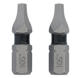 TOUGH GRIP 1-in #1 Square/Robertson Screwdriver Bit (2-Piece) DWAF1SQ1TG2