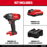 20-volt Max 1/4-in Cordless Impact Driver (1-Battery Included, Charger Included) CMCF800C1