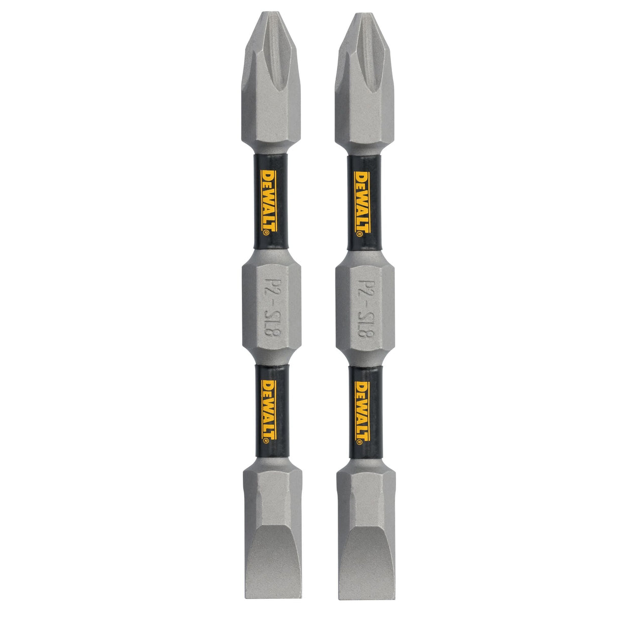 TOUGH GRIP 2-3/4-in #2 Phillips/#8 Slotted Phillips/Slotted Screwdriver Bit (2-Piece) DWAF2DETG2