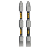 TOUGH GRIP 2-3/4-in #2 Phillips/#8 Slotted Phillips/Slotted Screwdriver Bit (2-Piece) DWAF2DETG2