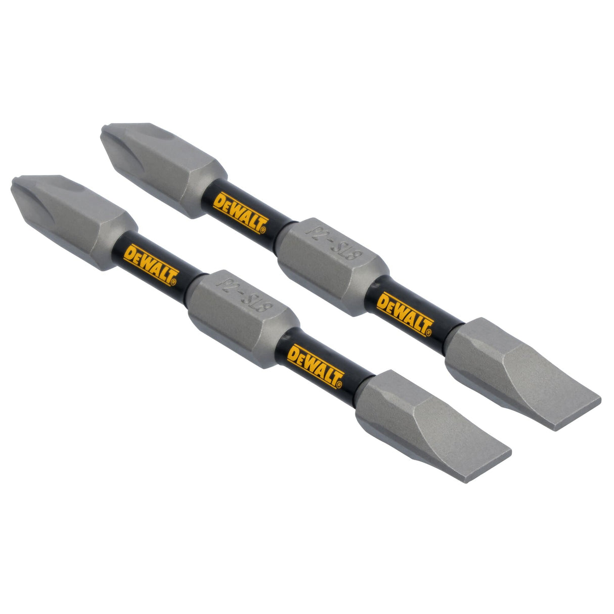 TOUGH GRIP 2-3/4-in #2 Phillips/#8 Slotted Phillips/Slotted Screwdriver Bit (2-Piece) DWAF2DETG2