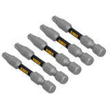 TOUGH GRIP 2-in T25 Torx Screwdriver Bit Set (5-Piece) DWAF2TX25TG5